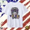 Minnesota Vikings Girl Messy Bun Sunglasses T Shirt, Stylish 2D Graphic Shirt Minnesota Vikings Girl Messy Bun Sunglasses T Shirt