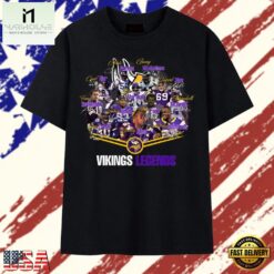 Minnesota Vikings Greats Signatures Vintage Football Graphic T Shirt, Stylish 2D Graphic Shirt Minnesota Vikings Greats Signatures Vintage Football Graphic T Shirt