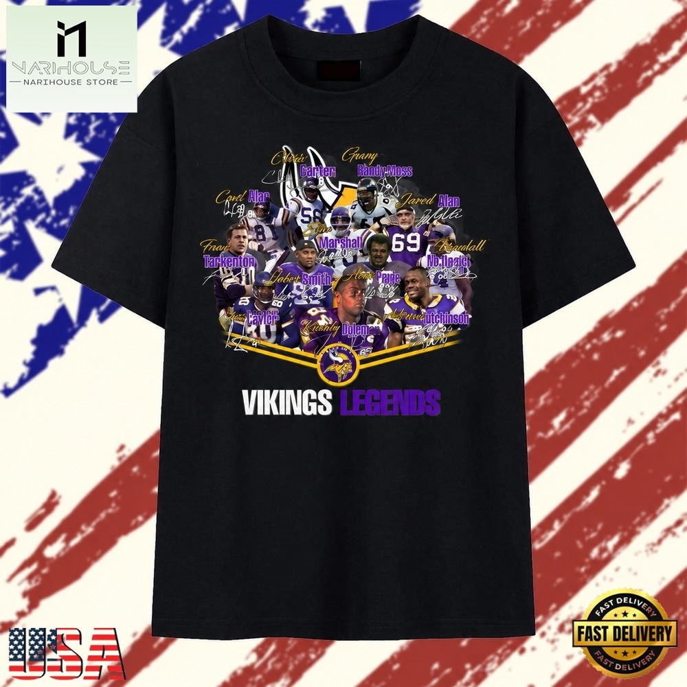 Minnesota Vikings Greats Signatures Vintage Football Graphic T Shirt, Stylish 2D Graphic Shirt Minnesota Vikings Greats Signatures Vintage Football Graphic T Shirt, Stylish 2D Graphic Shirt