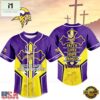 Minnesota Vikings NFL Blessed Beyond The Score Baseball Jersey, NFL Game Day Jersey Minnesota Vikings Nfl Blessed Beyond The Score Baseball Jersey