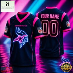 Minnesota Vikings NFL Electric Glow Custom Football Jersey, NFL Team Football Jersey Minnesota Vikings Nfl Electric Glow Custom Football Jersey