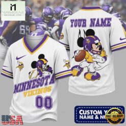 Minnesota Vikings NFL Mickey Quarterback Football Jersey, NFL Team Football Jersey Minnesota Vikings Nfl Mickey Quarterback Football Jersey
