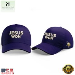 Minnesota Vikings x Jesus Won 2026 Special New Cap, Trending Cap Style Minnesota Vikings X Jesus Won 2026 Special New Cap