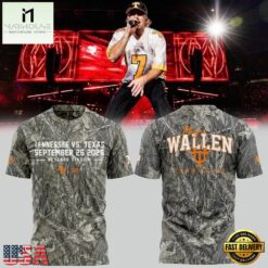 Morgan Wallen Tennessee vs Texas Game Day 2026 T Shirt, Hot 3D Shirt Trend Morgan Wallen Tennessee VS Texas Game Day 2026 T Shirt