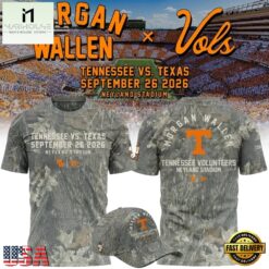 Morgan Wallen x Tennessee Volunteers Camo Event 2026 T Shirt, Popular 3D Music Tee Morgan Wallen X Tennessee Volunteers Camo Event 2026 T Shirt