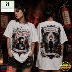 My Chemical Romance Fire Prevention Week Gothic 3D Shirt, Popular 3D Music Tee MY Chemical Romance Fire Prevention Week Gothic 3D Shirt