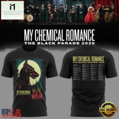 My Chemical Romance The Black Parade 2026 Exclusive Phoenix Event T Shirt, Popular 3D Music Tee MY Chemical Romance The Black Parade 2026 Exclusive Phoenix Event T Shirt