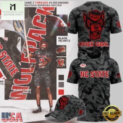 NC State Football Black Camo 2026 T Shirt, Hot 3D Shirt Trend NC State Football Black Camo 2026 T Shirt