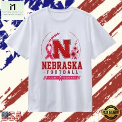 Nebraska Cornhuskers Football Fight Together Breast Cancer Awareness T Shirt, Stylish 2D Graphic Shirt Nebraska Cornhuskers Football Fight Together Breast Cancer Awareness T Shirt