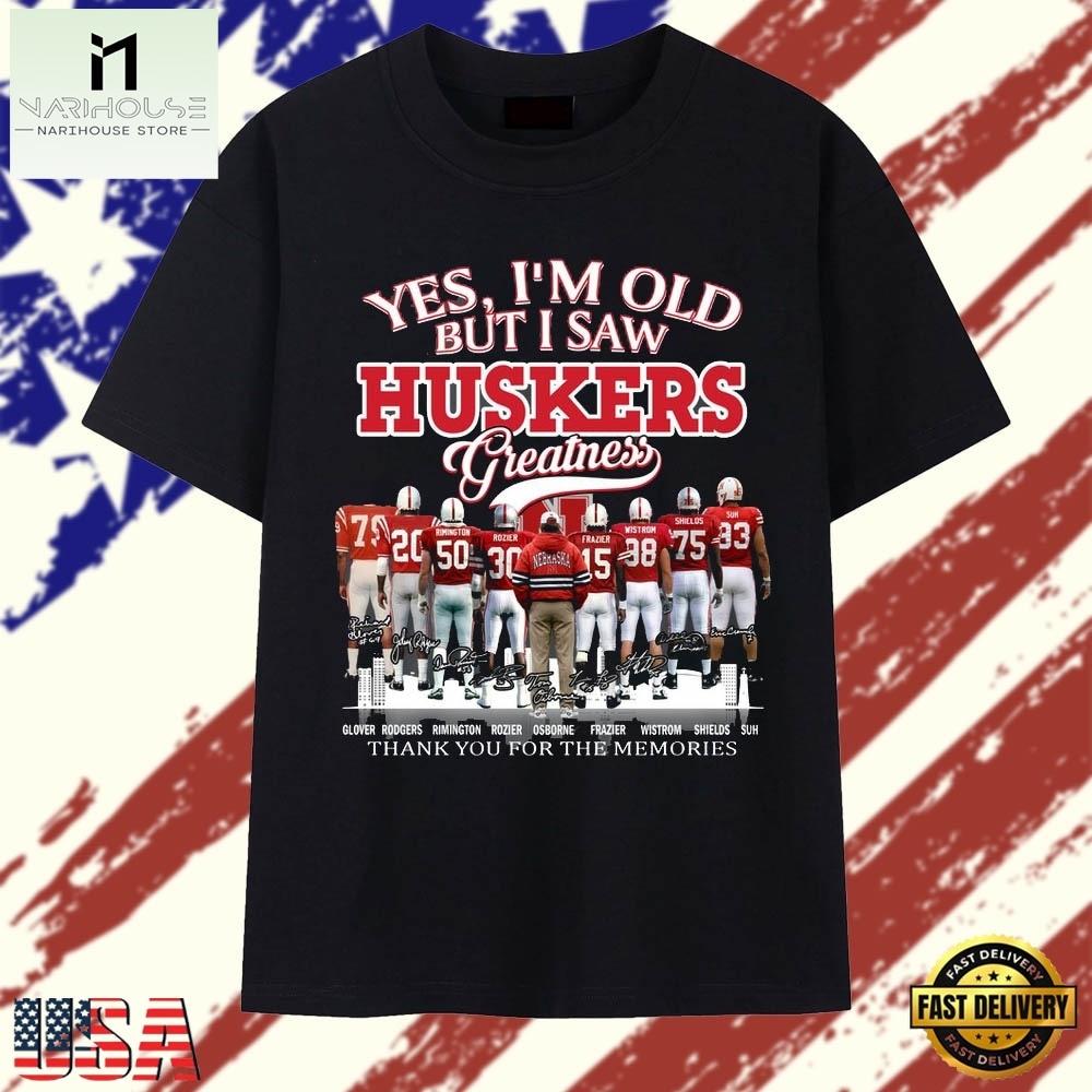 Nebraska Huskers Greatness Legends Signatures Football T Shirt, Stylish 2D Graphic Shirt Nebraska Huskers Greatness Legends Signatures Football T Shirt, Stylish 2D Graphic Shirt