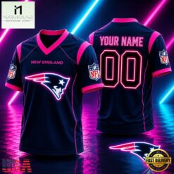 New England Patriots NFL Electric Glow Custom Football Jersey, NFL Team Football Jersey New England Patriots Nfl Electric Glow Custom Football Jersey