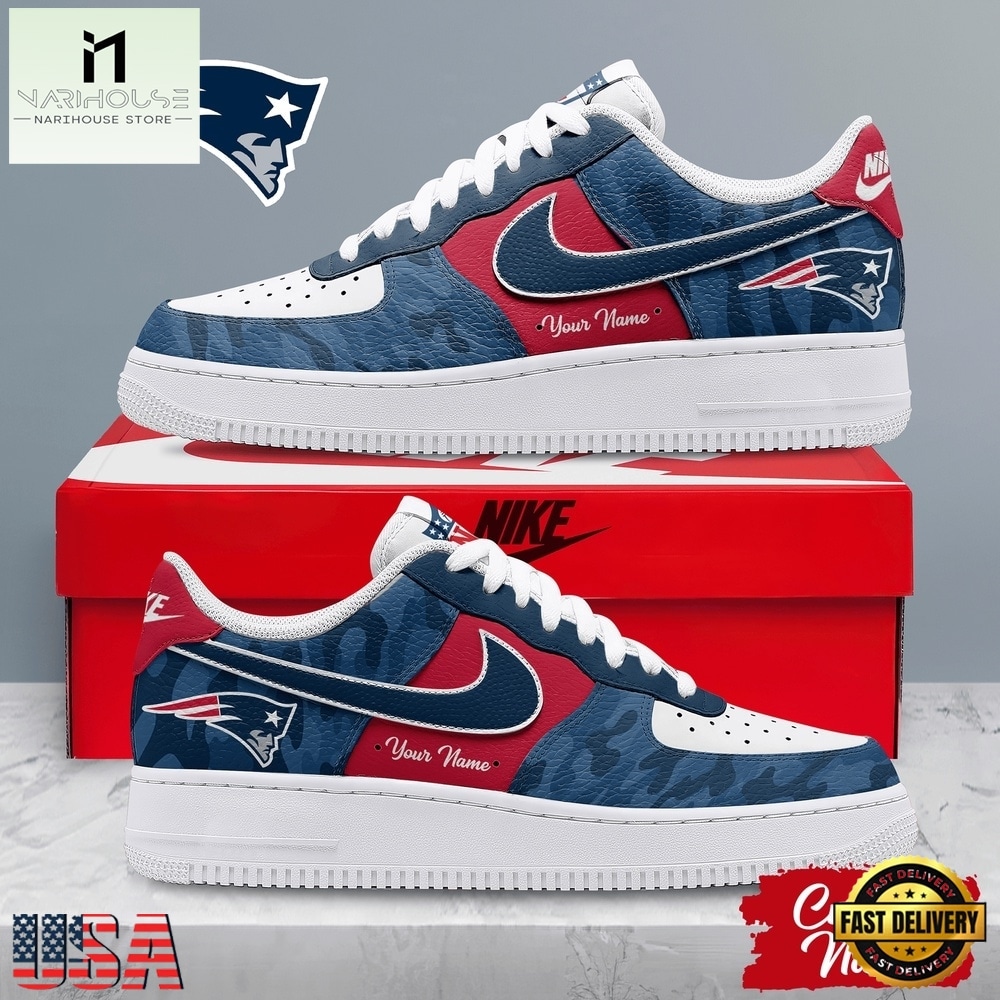 New England Patriots NFL End Zone Energy Custom Air Force 1 Shoes Sneaker, NFL Team AF1 Shoes New England Patriots NFL End Zone Energy Custom Air Force 1 Shoes Sneaker, NFL Team AF1 Shoes