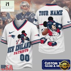 New England Patriots NFL Mickey Quarterback Football Jersey, NFL Team Football Jersey New England Patriots Nfl Mickey Quarterback Football Jersey