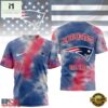 New England Patriots NFL Sunday Legends Tie Dye 3D Shirt, NFL Sporty Shirt New England Patriots Nfl Sunday Legends Tie Dye 3D Shirt