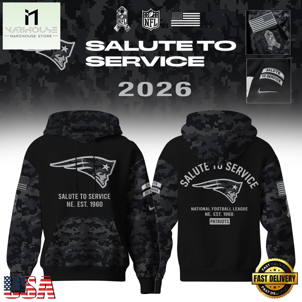 New England Patriots Salute to Service Camo 2026 Black Hoodie, Hot 3D Shirt Trend New England Patriots Salute to Service Camo 2026 Black Hoodie, Hot 3D Shirt Trend