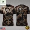 New Orleans Saints NFL Michael Myers Sunday Nightmares Horror Halloween 3D T Shirt, NFL Sporty Shirt New Orleans Saints Nfl Michael Myers Sunday Nightmares Horror Halloween 3D T Shirt