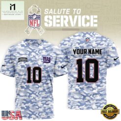 New York Giants 2026 NFL Salute to Service Camo New Design 3D Shirt, NFL Sporty Shirt New York Giants 2026 Nfl Salute TO Service Camo New Design 3D Shirt