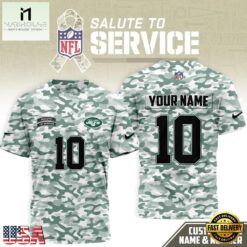 New York Jets 2026 NFL Salute to Service Camo New Design 3D Shirt, NFL Sporty Shirt New York Jets 2026 Nfl Salute TO Service Camo New Design 3D Shirt