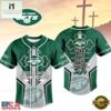New York Jets NFL Blessed Beyond The Score Baseball Jersey, NFL Game Day Jersey New York Jets Nfl Blessed Beyond The Score Baseball Jersey