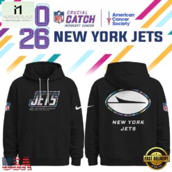 New York Jets NFL Crucial Catch 2026 Limited Edition Black Hoodie Shirt, NFL Sporty Shirt New York Jets Nfl Crucial Catch 2026 Limited Edition Black Hoodie Shirt