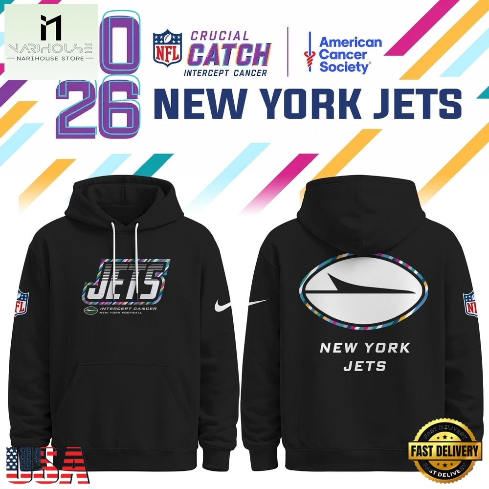 New York Jets NFL Crucial Catch 2026 Limited Edition Black Hoodie Shirt, NFL Sporty Shirt New York Jets NFL Crucial Catch 2026 Limited Edition Black Hoodie Shirt, NFL Sporty Shirt