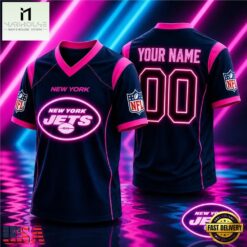 New York Jets NFL Electric Glow Custom Football Jersey, NFL Team Football Jersey New York Jets Nfl Electric Glow Custom Football Jersey