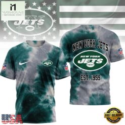 New York Jets NFL Sunday Legends Tie Dye 3D Shirt, NFL Sporty Shirt New York Jets Nfl Sunday Legends Tie Dye 3D Shirt