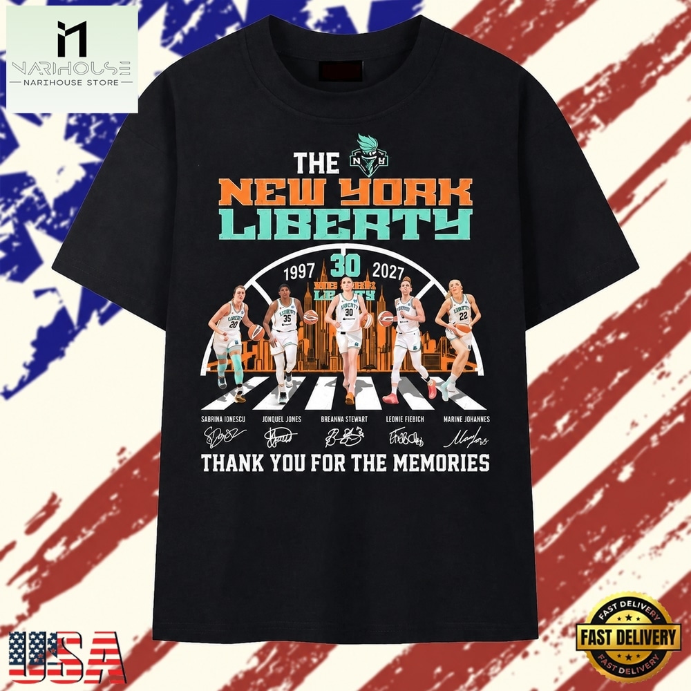New York Liberty 30th Anniversary Abbey Road Graphic Basketball T Shirt, Stylish 2D Graphic Shirt New York Liberty 30th Anniversary Abbey Road Graphic Basketball T Shirt, Stylish 2D Graphic Shirt