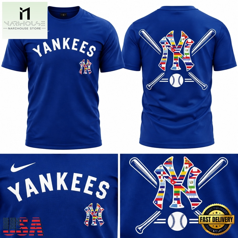 New York Yankees Happy Hispanic Heritage Month 2026 T Shirt, Hot 3D Shirt Trend New York Yankees Happy Hispanic Heritage Month 2026 T Shirt, Hot 3D Shirt Trend