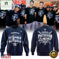 New York Yankees Postseason Clinched 2026 Exclusive Sweatshirt, Hot 3D Shirt Trend New York Yankees Postseason Clinched 2026 Exclusive Sweatshirt