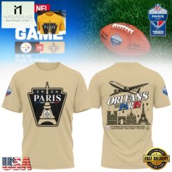 NFL Paris Game 2026 New Orleans Saints to Paris T Shirt, Hot 3D Shirt Trend Nfl Paris Game 2026 New Orleans Saints TO Paris T Shirt