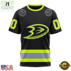 NHL Anaheim Ducks Specialized With FireFighter Uniforms Color Hoodie, T Shirt, NHL 3D Game Day Tee Nhl Anaheim Ducks Specialized With Firefighter Uniforms Color Hoodie T Shirt 4
