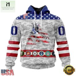NHL Arizona Coyotes Armed Forces Appreciation Design Hoodie, T Shirt, NHL 3D Game Day Tee Nhl Arizona Coyotes Armed Forces Appreciation Design Hoodie T Shirt 1