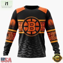 NHL Boston Bruins Halloween Design Personalized Hoodie, T Shirt, Sweatshirt, NHL 3D Game Day Tee Nhl Boston Bruins Halloween Design Personalized Hoodie T Shirt Sweatshirt 2