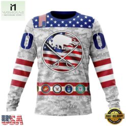 NHL Buffalo Sabres Armed Forces Appreciation Design Hoodie, T Shirt, NHL 3D Game Day Tee Nhl Buffalo Sabres Armed Forces Appreciation Design Hoodie T Shirt 3