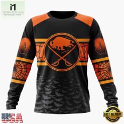 NHL Buffalo Sabres Halloween Design Personalized Hoodie, T Shirt, Sweatshirt, NHL 3D Game Day Tee Nhl Buffalo Sabres Halloween Design Personalized Hoodie T Shirt Sweatshirt 2