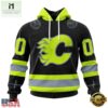 NHL Calgary Flames Specialized With FireFighter Uniforms Color Hoodie, T Shirt, NHL 3D Game Day Tee Nhl Calgary Flames Specialized With Firefighter Uniforms Color Hoodie T Shirt 1