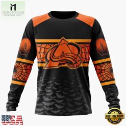 NHL Colorado Avalanche Halloween Design Personalized Hoodie, T Shirt, Sweatshirt, NHL 3D Game Day Tee Nhl Colorado Avalanche Halloween Design Personalized Hoodie T Shirt Sweatshirt 2