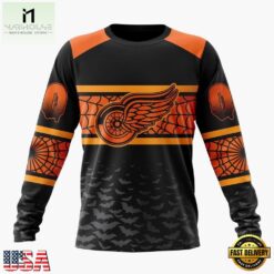 NHL Detroit Red Wings Halloween Design Personalized Hoodie, T Shirt, Sweatshirt, NHL 3D Game Day Tee Nhl Detroit Red Wings Halloween Design Personalized Hoodie T Shirt Sweatshirt 2