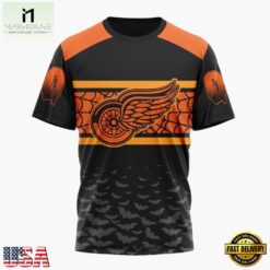 NHL Detroit Red Wings Halloween Design Personalized Hoodie, T Shirt, Sweatshirt, NHL 3D Game Day Tee Nhl Detroit Red Wings Halloween Design Personalized Hoodie T Shirt Sweatshirt 3