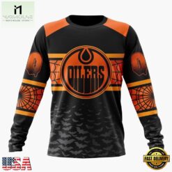 NHL Edmonton Oilers Halloween Design Personalized Hoodie, T Shirt, Sweatshirt, NHL 3D Game Day Tee Nhl Edmonton Oilers Halloween Design Personalized Hoodie T Shirt Sweatshirt 2