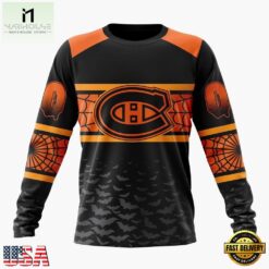 NHL Montreal Canadiens Halloween Design Personalized Hoodie, T Shirt, Sweatshirt, NHL 3D Game Day Tee Nhl Montreal Canadiens Halloween Design Personalized Hoodie T Shirt Sweatshirt 2