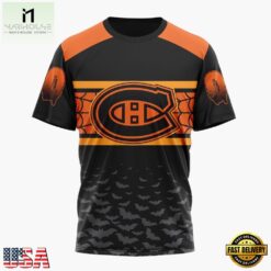 NHL Montreal Canadiens Halloween Design Personalized Hoodie, T Shirt, Sweatshirt, NHL 3D Game Day Tee Nhl Montreal Canadiens Halloween Design Personalized Hoodie T Shirt Sweatshirt 3