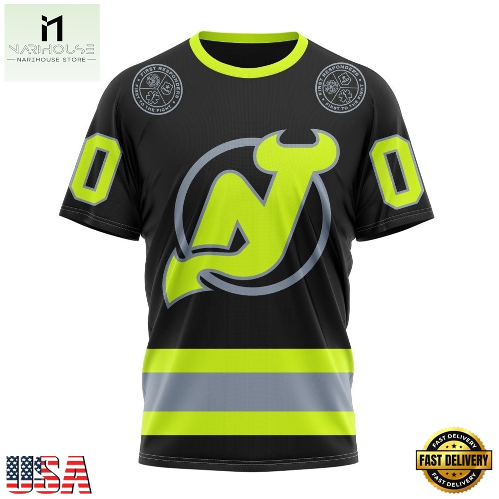 NHL New Jersey Devils Specialized With FireFighter Uniforms Color Hoodie, T Shirt, NHL 3D Game Day Tee NHL New Jersey Devils Specialized With FireFighter Uniforms Color Hoodie, T Shirt, NHL 3D Game Day Tee