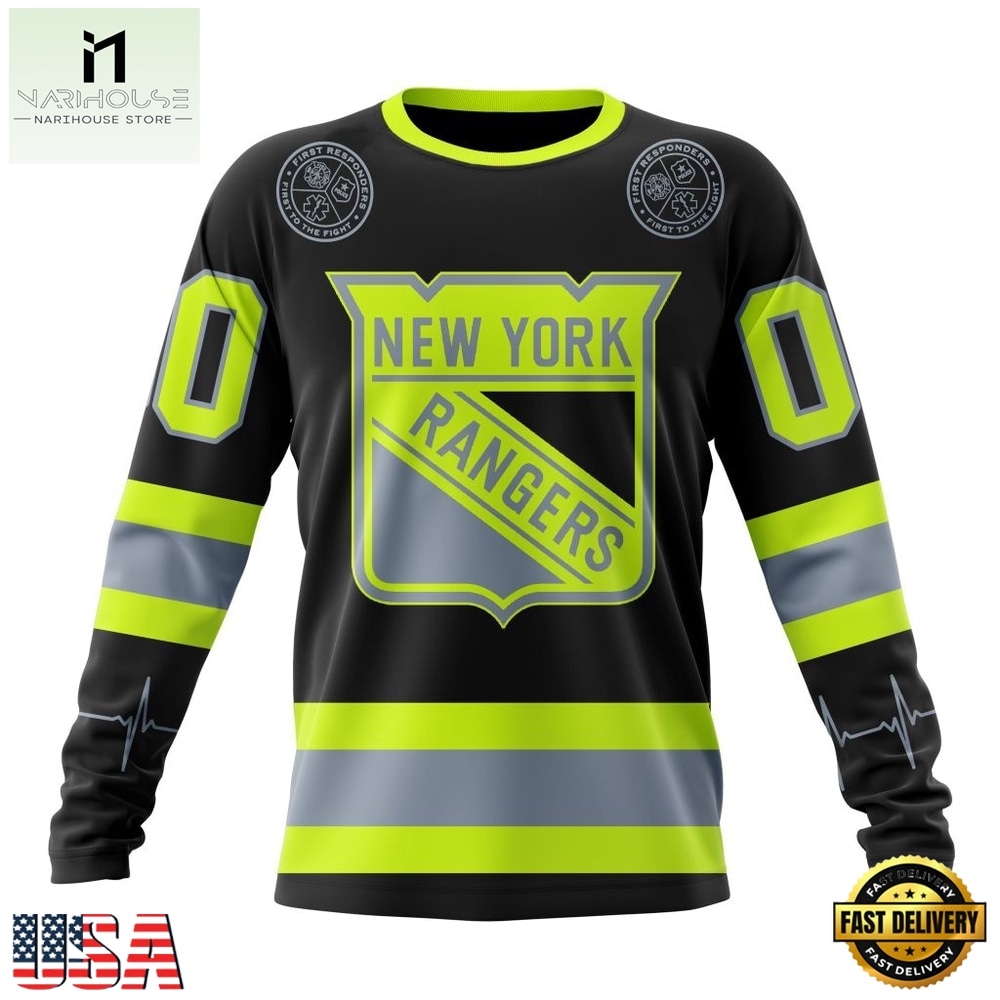 NHL New York Rangers Specialized With FireFighter Uniforms Color Hoodie, T Shirt, NHL 3D Game Day Tee Nhl New York Rangers Specialized With Firefighter Uniforms Color Hoodie T Shirt 3