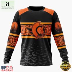 NHL Ottawa Senators Halloween Design Personalized Hoodie, T Shirt, Sweatshirt, NHL 3D Game Day Tee Nhl Ottawa Senators Halloween Design Personalized Hoodie T Shirt Sweatshirt 2
