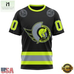 NHL Ottawa Senators Specialized With FireFighter Uniforms Color Hoodie, T Shirt, NHL 3D Game Day Tee Nhl Ottawa Senators Specialized With Firefighter Uniforms Color Hoodie T Shirt 4
