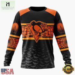 NHL Pittsburgh Penguins Halloween Design Personalized Hoodie, T Shirt, Sweatshirt, NHL 3D Game Day Tee Nhl Pittsburgh Penguins Halloween Design Personalized Hoodie T Shirt Sweatshirt 2