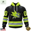 NHL San Jose Sharks Specialized With FireFighter Uniforms Color Hoodie, T Shirt, NHL 3D Game Day Tee Nhl San Jose Sharks Specialized With Firefighter Uniforms Color Hoodie T Shirt 1