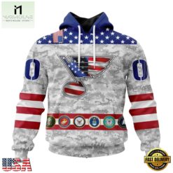 NHL St. Louis Blues Armed Forces Appreciation Design Hoodie, T Shirt, NHL 3D Game Day Tee Nhl ST Louis Blues Armed Forces Appreciation Design Hoodie T Shirt 1
